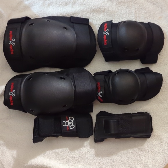 TripleEight|NYC Saver Series proactive pack Skate/Rollerskate 3pk pads SizeSmall - Picture 3 of 4